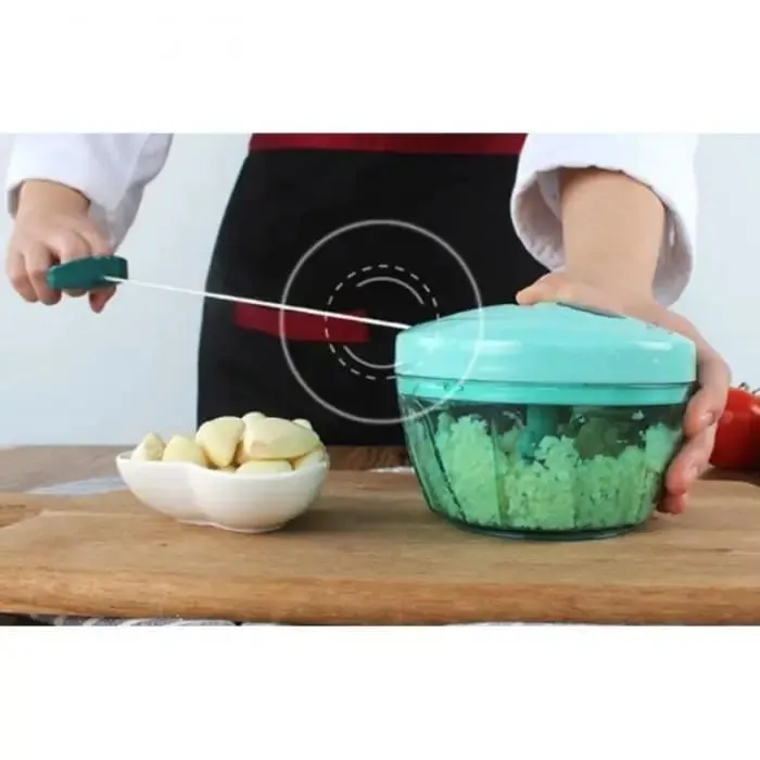 Manual Hand Pull Vegetable Chopper & Garlic Cutter