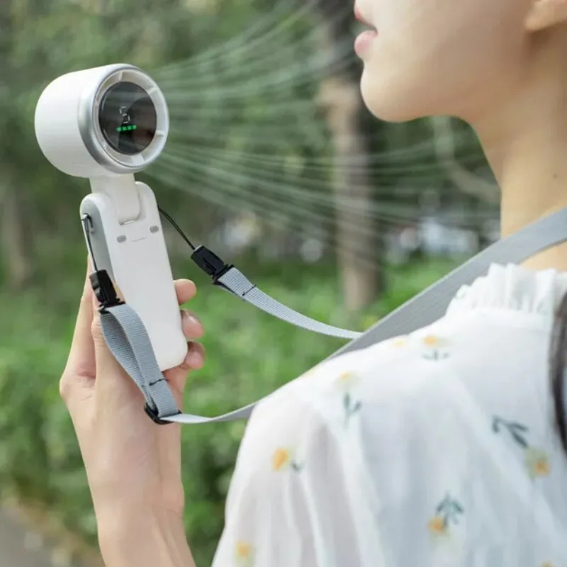 Mini High-Speed Turbo Handheld Fan with LED Display