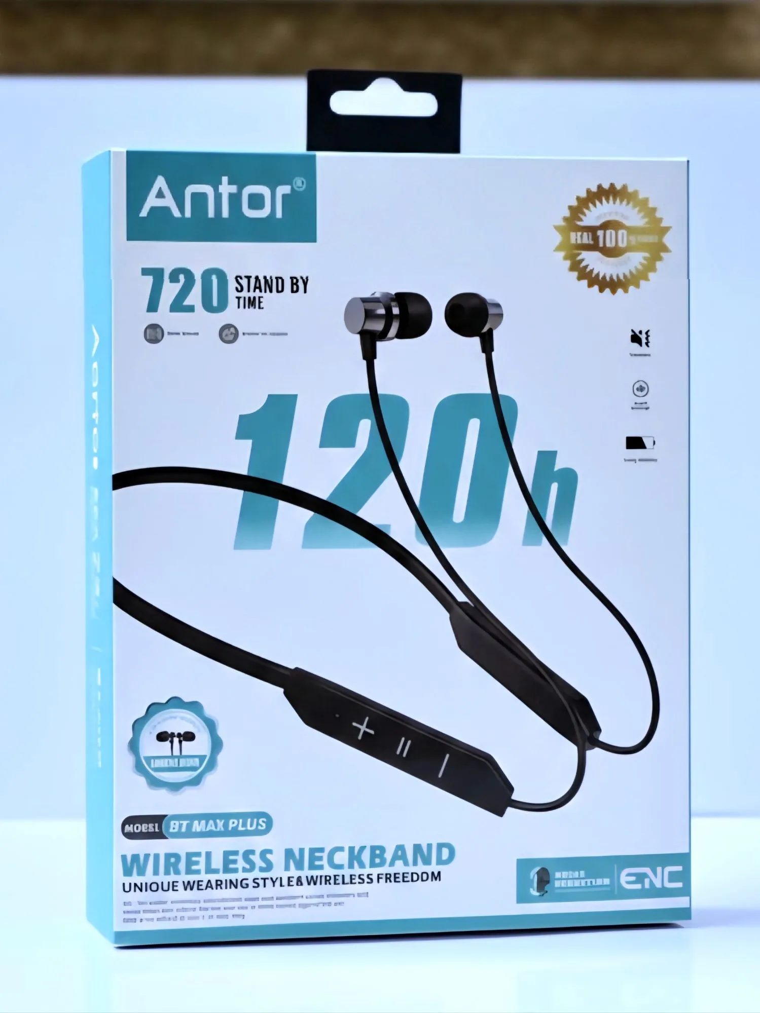 Antor BT Max Plus Wireless Bluetooth 5.4 Neckband