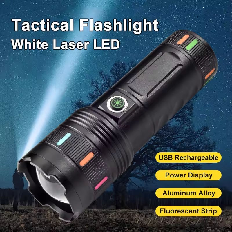 Ritmo High-Power USB Rechargeable LED Zoom Torch