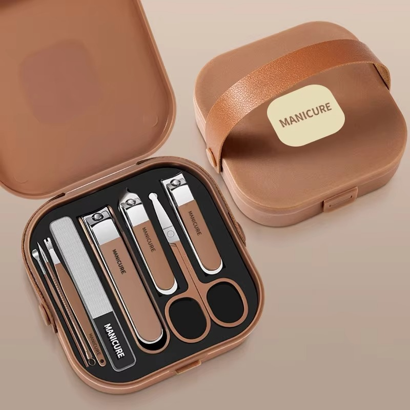 7-in-1 Stainless Steel Manicure & Pedicure Grooming Travel Kit