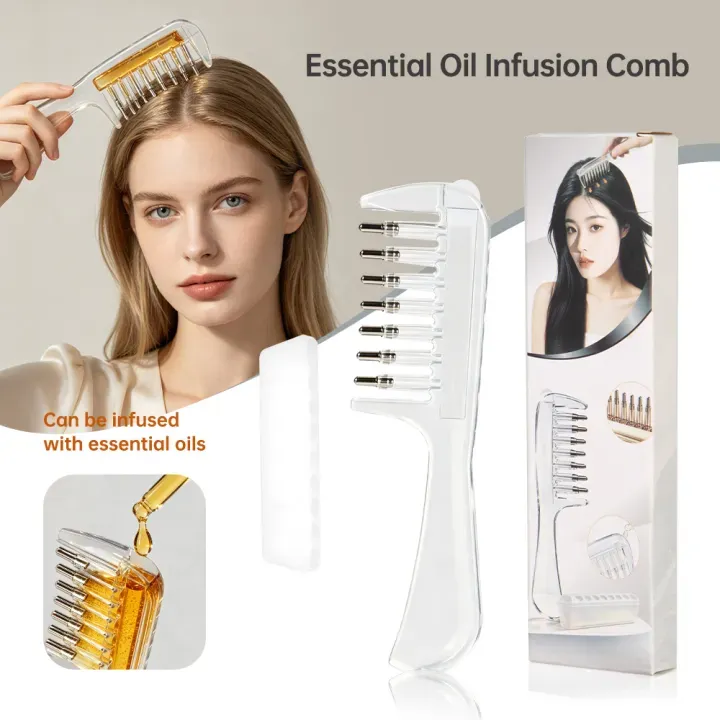 Precision Hair Scalp Oil Applicator & Massage Comb