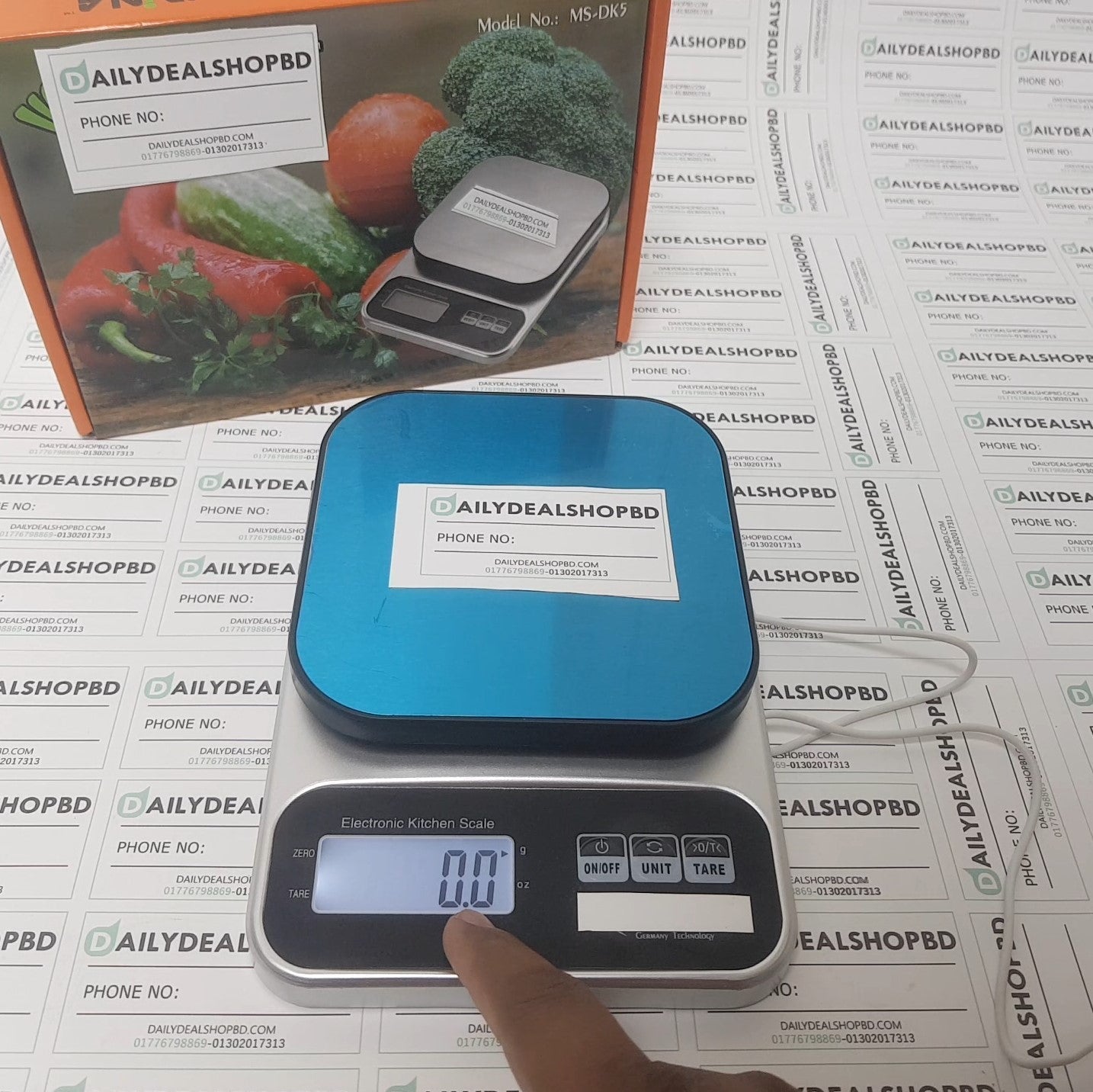 Precision Electronic Stainless Steel Kitchen Food Weighing Scale (5kg / 1g)
